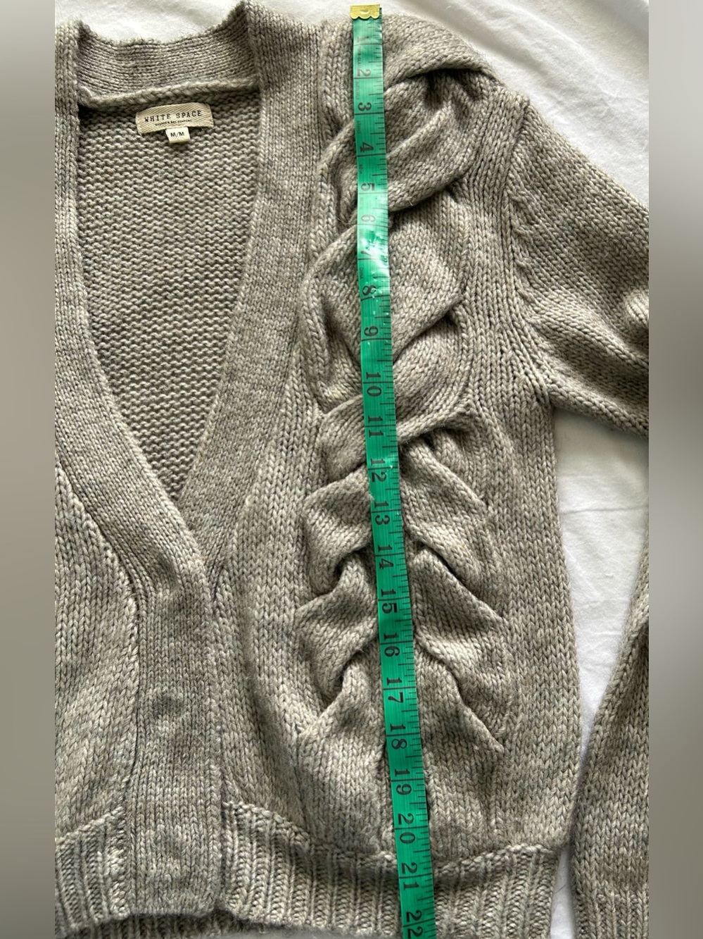 White Space by Hudson’s Bay Co. Woven Cable Knit Cardigan - Picture 14 of 15